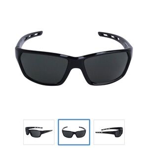 Stylish Timberland Wraparound Black with white trim Sunglasses